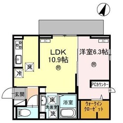 Ｄ－ＰＬＡＣＥ駅南大路の物件間取画像